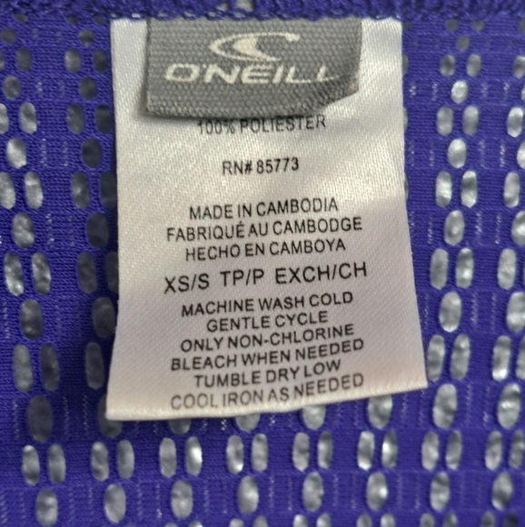 Oneill Blue Mesh Swimsuit Cover Up/Tunic   Size XS/S - Picture 12 of 12